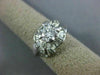 ANTIQUE WIDE 1.59CT DIAMOND PLATINUM 3D ROUND & BAGUETTE ENGAGEMENT RING #26657
