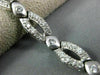 ESTATE WIDE 2.80CT DIAMOND 14K WHITE GOLD 3D MATTE ETOILE TENNIS BRACELET #21539
