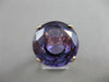 ANTIQUE LARGE 23CT AAA AMETHYST 14KT YELLOW GOLD FILIGREE SOLITAIRE RING #21473