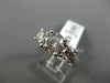 ESTATE 2.58CT DIAMOND 14K WHITE GOLD 3 STONE PAST PRESENT FUTURE ENGAGEMENT RING