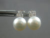 LARGE .60CT DIAMOND & AAA SOUTH SEA PEARL 18KT WHITE GOLD CLIP ON STUD EARRINGS