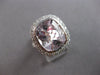EXTRA LARGE 9.28CT DIAMOND & AAA KUNZITE 18KT WHITE GOLD CUSHION ENGAGEMENT RING