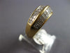 ESTATE WIDE 1.0CT DIAMOND 14KT YELLOW GOLD PRINCESS MULTI ROW ANNIVERSARY RING