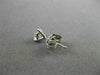 ESTATE .78CT DIAMOND 14K WHITE GOLD CLASSIC 3 PRONG MARTINI STUD EARRINGS #26372