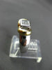 ESTATE .36CT PRINCESS CUT DIAMOND 14KT WHITE & YELLOW GOLD INVISIBLE RING #16941