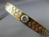 ESTATE WIDE 2.0CT DIAMOND 14K YELLOW GOLD CLASSIC ETOILE BANGLE BRACELET #1896