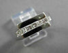 ESTATE .72CT DIAMOND 14K WHITE GOLD PRINCESS CUT SQUARE MENS GYPSY RING #14192