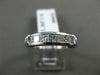 ESTATE 1.29CT PRINCESS & BAGUETTE DIAMOND 14KT WHITE GOLD ANNIVERSARY RING #1213