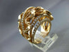ESTATE LARGE 1.69CT DIAMOND 18KT ROSE GOLD MULTI ROW CRISS CROSS WAVE FUN RING
