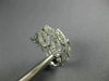 ESTATE WIDE .48CT DIAMOND 18KT WHITE GOLD MULTI LEAF UMBRELLA CLIP ON EARRINGS