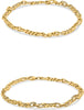 .51CT DIAMOND 14KT YELLOW GOLD 3D ROUND CUBAN BY THE YARD FLEXIBLE FUN BRACELET
