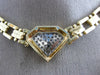 ESTATE 1.30CT DIAMOND 14KT WHITE & YELLOW GOLD TRIANGULAR FANCY NECKLACE #21520