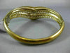 ESTATE LARGE 4.75CT DIAMOND 18K YELLOW GOLD CLASSIC WONDER WOMAN BANGLE BRACELET