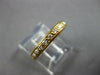 ESTATE .77CT DIAMOND 18KT YELLOW GOLD 3D ROUND ETERNITY WEDDING ANNIVERSARY RING