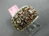 LARGE 5.55CT WHITE & PINK DIAMOND 18K WHITE & ROSE GOLD WEDDING ANNIVERSARY RING