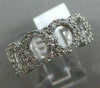 ESTATE .75CT DIAMOND 14K WHITE GOLD OPEN CIRCLE OF LIFE WEDDING ANNIVERSARY RING