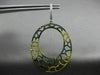 ESTATE EXTRA LARGE 3.68CT WHITE YELLOW & BLACK DIAMOND 18KT YELLOW GOLD EARRINGS