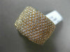 ESTATE LARGE 1.95CT DIAMOND 18KT ROSE GOLD MULTI ROW SEMI ETERNITY WEDDING RING