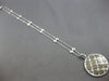 ESTATE EXTRA LARGE 4.83CT WHITE & MOCHA DIAMOND 14K WHITE GOLD FLOATING PENDANT