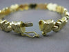 ESTATE WIDE 14KT YELLOW GOLD ITALIAN LINK DESIGN BRACELET 8mm STUNNING! #23308