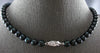 ESTATE AAA TAHITIAN PEARL 14KT WHITE GOLD 3D 7MM CLASSIC LOVE NECKLACE #27955