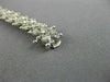ESTATE WIDE 4.34CT DIAMOND 14KT WHITE GOLD 3D MULTI ROW CLASSIC TENNIS BRACELET
