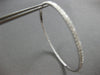 EXTRA LARGE 2.39CT DIAMOND 18KT WHITE GOLD 3D INSIDE OUT HOOP HANGING EARRINGS