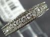 .35CT DIAMOND 18KT WHITE GOLD 3D ROUND FILIGREE SEMI ETERNITY ANNIVERSARY RING