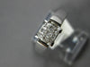 ESTATE .25CT DIAMOND 14KT WHITE GOLD PRINCESS INVISIBLE SQUARE ENGANGEMENT RING