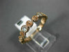 ESTATE .44CT DIAMOND 14K ROSE GOLD 3D INFINITY FILIGREE WEDDING ANNIVERSARY RING