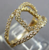 ESTATE .54CT DIAMOND 14KT YELLOW GOLD 3D CLASSIC LOVE KNOT HEXAGON FUN LOVE RING
