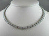 ANTIQUE 12.0CT WIDE 14KT WHITE ALL THE WAY AROUNG DIAMOND TENNIS NECKLACE