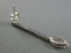 ESTATE .78CT ROUND & MARQUISE DIAMOND 18KT WHITE GOLD HALO HANGING EARRINGS VVS