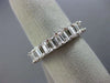 ESTATE 4.60CT EMERALD CUT DIAMOND 14K WHITE GOLD ETERNITY ANNIVERSARY RING #2366