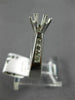 ESTATE .25CT DIAMOND 18K WHITE GOLD 3D CHANNEL SEMI MOUNT ENGAGEMENT RING #11827