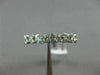 ESTATE .64CT DIAMOND 14KT WHITE GOLD ETOILE SEMI ETERNITY ANNIVERSARY RING #1224
