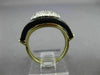 ANTIQUE WIDE .40CT DIAMOND & AAA ONYX 14K TWO TONE GOLD CLASSIC OVAL RING #26358