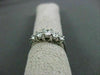 ESTATE .78CT DIAMOND LUCIDA 5 STONE 14KT WHITE GOLD ENGAGEMENT RING STUNNG 16301