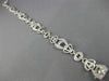 ESTATE WIDE & LONG .52CT DIAMOND 18KT WHITE GOLD ETOILE MILGRAIN TENNIS BRACELET
