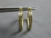 .25CT DIAMOND 14KT YELLOW GOLD 3D MULTI HEART LOVE HOOP HANGING EARRINGS #28211