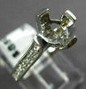 ESTATE .30CT DIAMOND 14KT WHITE GOLD 3D ROUND SEMI MOUNT ENGAGEMENT RING 19868