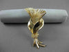 ANTIQUE LARGE 14KT YELLOW GOLD EXOTIC FLOWER BROOCH PIN SIMPLY AMAZING! #19766
