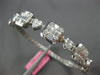 LARGE 3.53CT DIAMOND 18KT WHITE GOLD 3D MULTI SHAPE SQUARE HEART BANGLE BRACELET