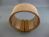 ESTATE EXTRA LARGE 1.50CT DIAMOND 14K ROSE GOLD MULTI ROW ETOILE BANGLE BRACELET