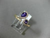 .68CT DIAMOND & AAA ROUND & PEAR SHAPE AMETHYST 14KT ROSE GOLD CRISS CROSS RING