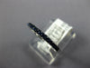 ESTATE .28CT AAA SAPPHIRE 18KT WHITE GOLD ROUND SEMI ETERNITY ANNIVERSARY RING