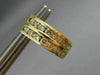 ESTATE 1.0CT DIAMOND 2 ROW HUGGIE 14KT YELLOW GOLD EARRINGS BEAUTIFUL!! #5246