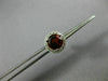 ESTATE 1.94CT DIAMOND & AAA GARNET 14KT WHITE GOLD 3D ROUND HALO STUD EARRINGS