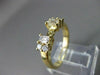 ESTATE .64CT BAGUETTE & ROUND DIAMOND 14KT Y SEMI MOUNT ENGAGEMENT RING #9570