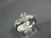 ESTATE 1.29CT OVAL & PEAR SHAPE DIAMOND 14KT WHITE GOLD 3 STONE ENGAGEMENT RING
